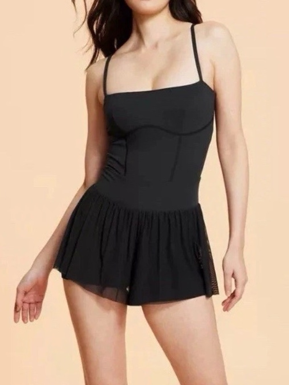 NWT Sz XL Blogilates Women’s Barre Romper Active Dress - Black - Athletic Wear